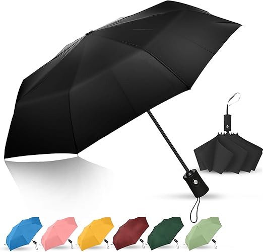 Automatic Open Close Compact Travel Umbrella